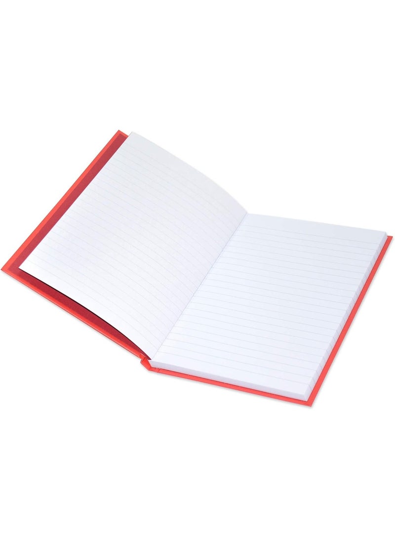FIS Neon Hard Cover Single Line Notebook, (100 Sheet) Red, A5 - FSNBA5N250,5-Pieces - Image 3